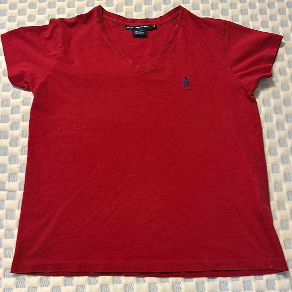 Polo Ralph Lauren sport Red Medium short sleeve shirt.